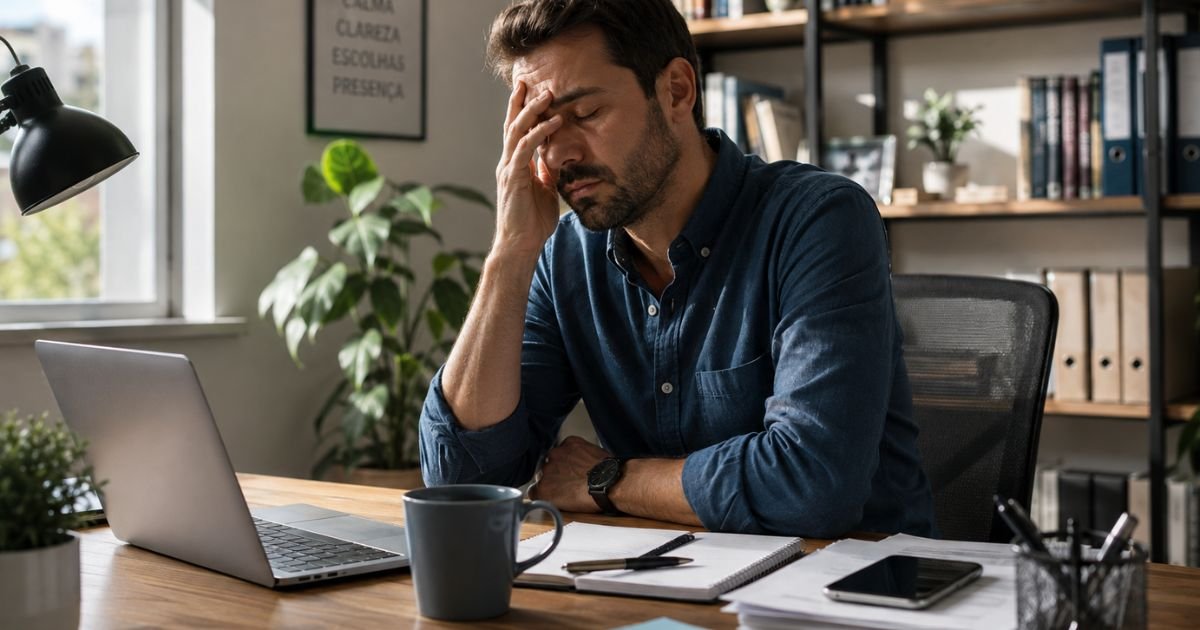 Por Que Você Está Esgotado Mentalmente Mesmo Sem Fazer Nada de Diferente?